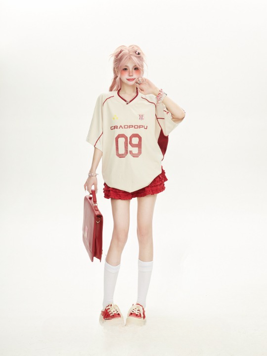 09 GRADPOPU Football Jersey — Oversized Fit