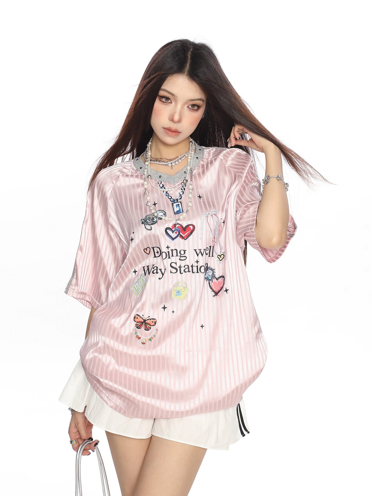 Doing Well Jersey Tee — Short Sleeve V-Neck