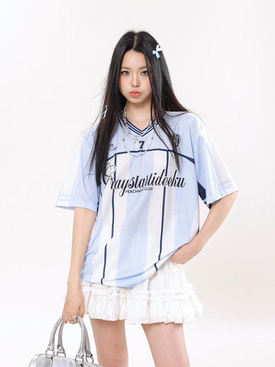 7 Mesh Jersey — Ballet Core V-Neck
