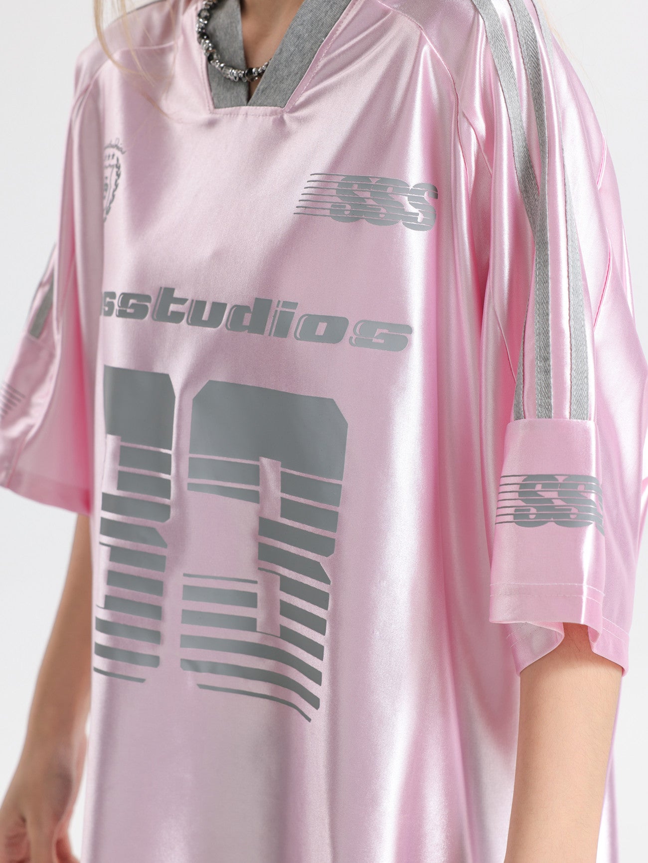 33 Ice Hockey Jersey — Glossy Finish V-Neck