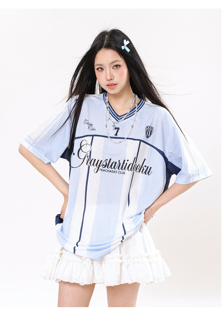 7 Mesh Jersey — Ballet Core V-Neck
