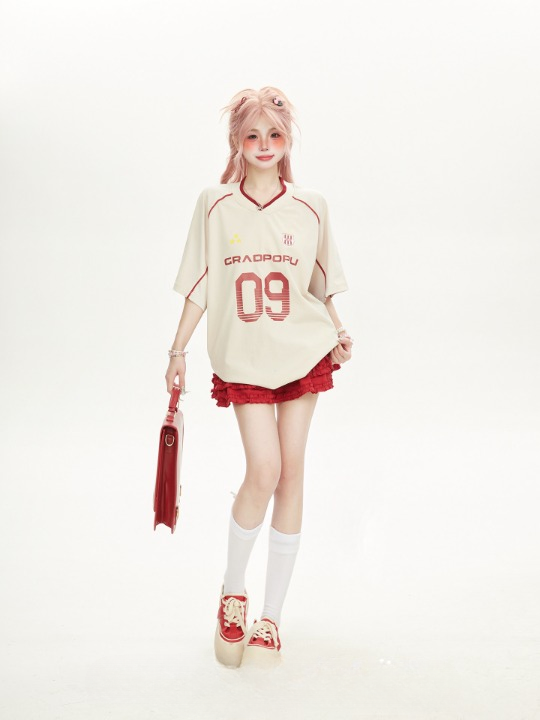 09 GRADPOPU Football Jersey — Oversized Fit