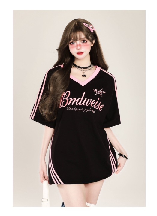 Bndweise Sports Jersey — Vintage V-Neck Oversized
