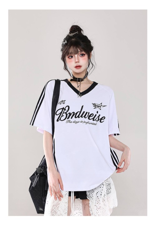 Bndweise Sports Jersey — Vintage V-Neck Oversized