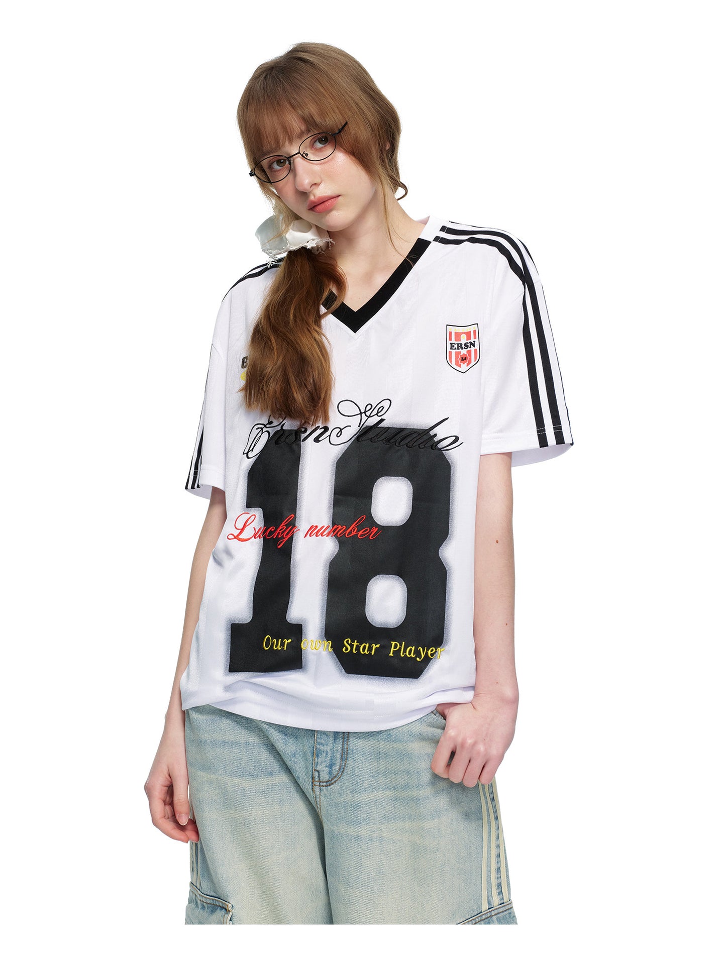 Lucky 18 Oversized Football Jersey