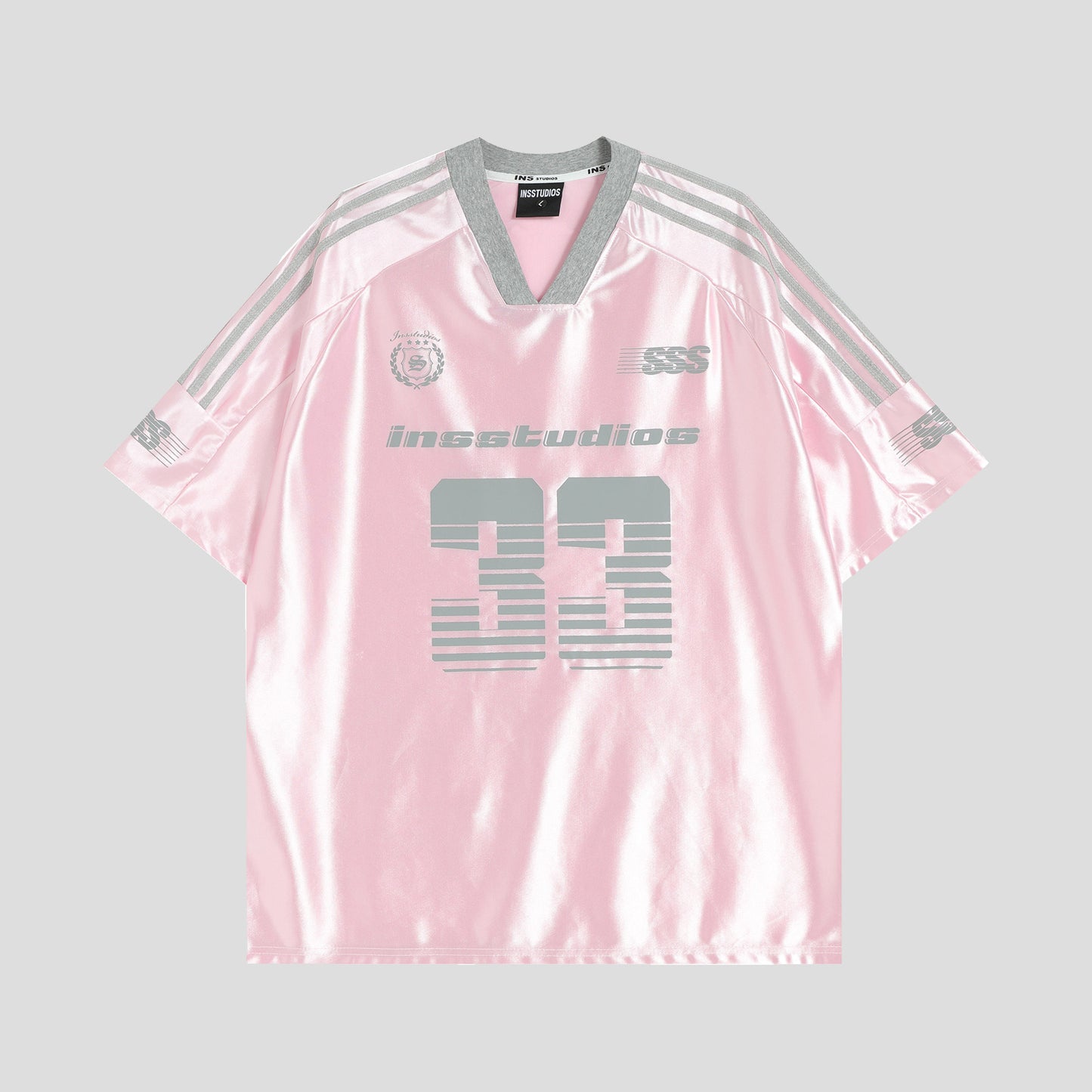 33 Ice Hockey Jersey — Glossy Finish V-Neck