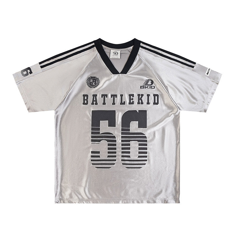 56 Satin Jersey — Blokecore Oversized V-Neck