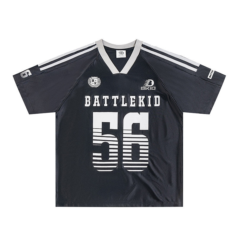 56 Satin Jersey — Blokecore Oversized V-Neck
