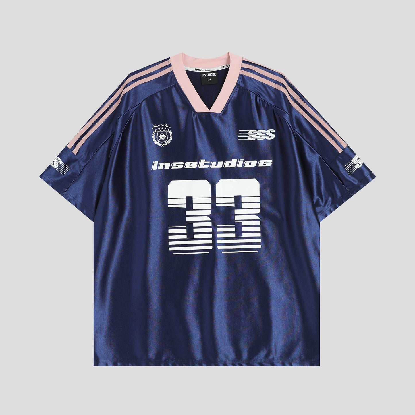 33 Ice Hockey Jersey — Glossy Finish V-Neck